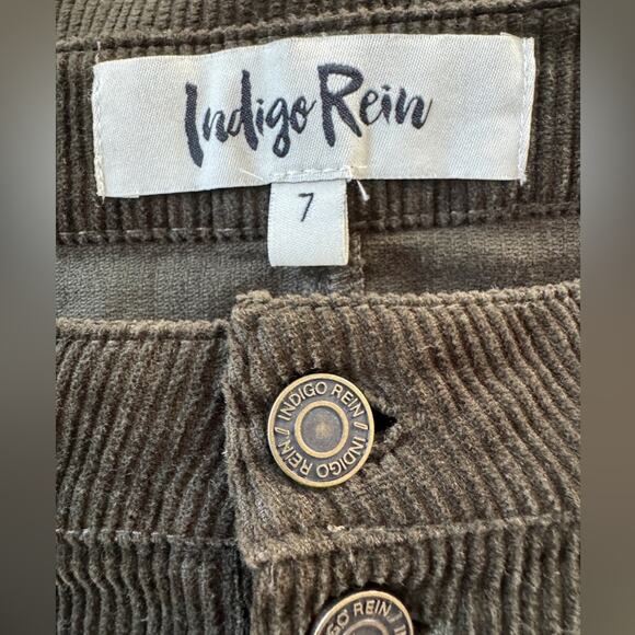 Indigo Rein Dark Brown Corduroy Mini Skirt - Picture 8 of 10
